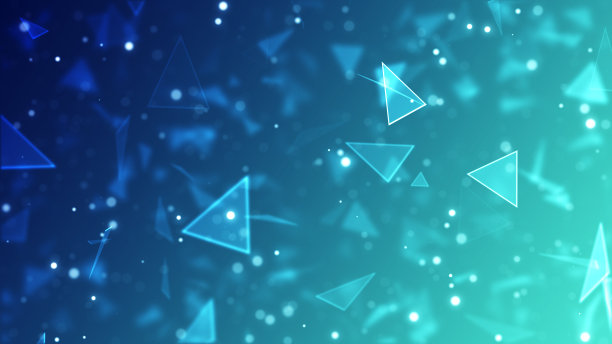 未来网络与技术三角背景图片下载