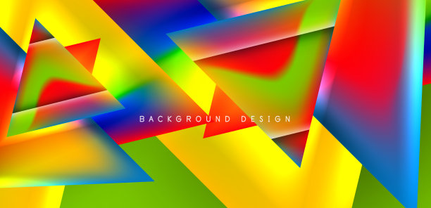 抽象背景与重叠的三角形和图片下载