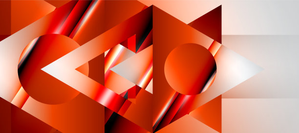 新潮的极简几何构图抽象图片下载