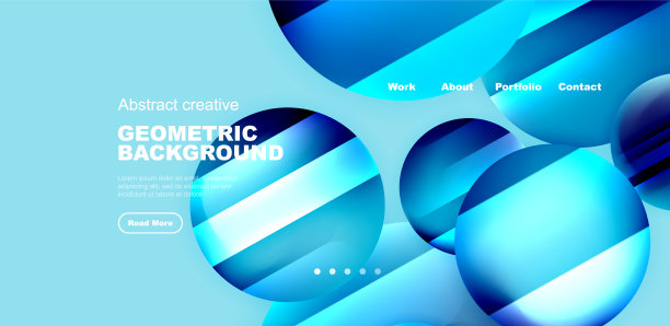 有光泽表面和光影的圆圈图片下载