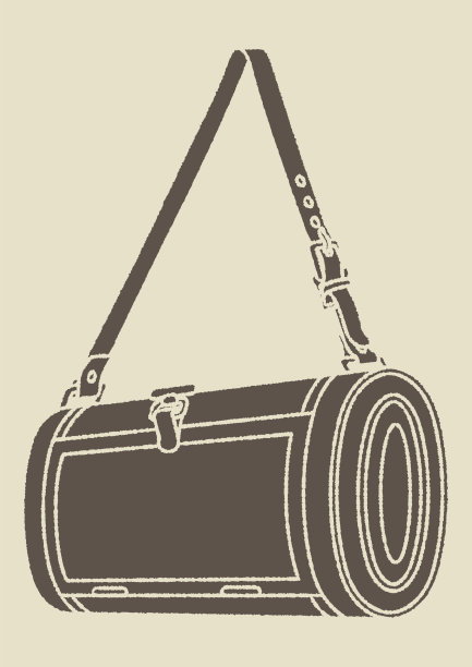 这是一个植物标本的剪影插图。图片下载