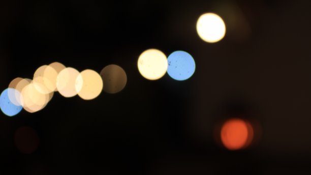 美丽的城市夜晚散景光，抽象模糊散焦背景图片下载