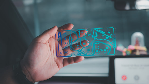 现代汽车内部采用屏幕界面导航系统。图片下载