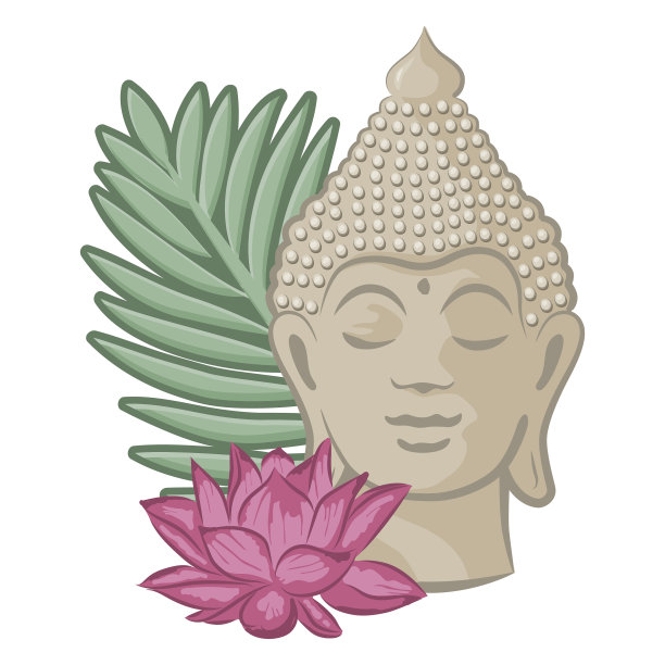 佛头矢量图片下载