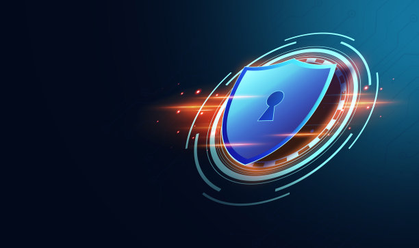 保护网络安全计算机，保护您的数据理念。盾牌图标网络安全，数字数据网络保护，数字犯罪由匿名黑客。暗色调图片下载