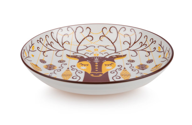 陶瓷板隔离在白色背景图片下载