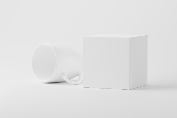 陶瓷马克杯咖啡茶白色空白3D渲染模型图片下载