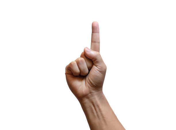 人类的双手有不同的手势和标志，指、握、指、拳、胜、掌、数、和平、三、四。图片下载