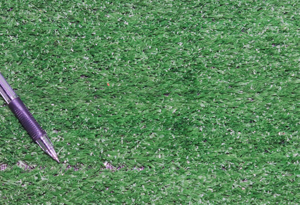 以草为底色的黑色墨水笔图片下载