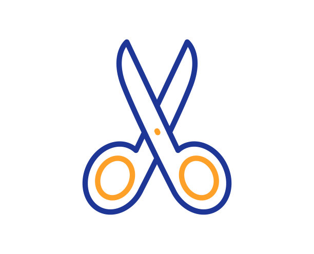 剪线图标裁缝理发师或理发师图片下载