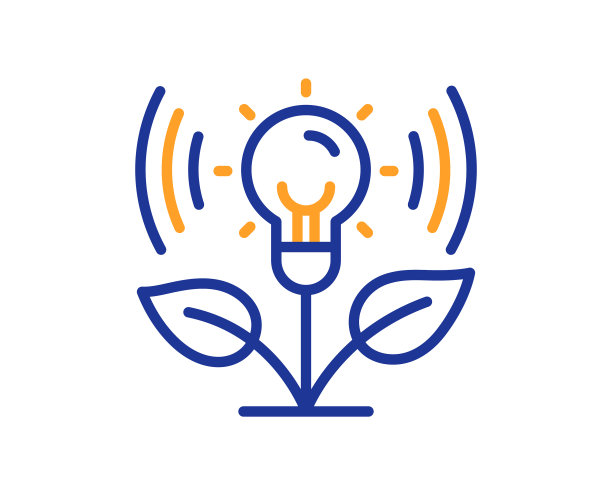 孵化器线图标孵化企业标志图片下载