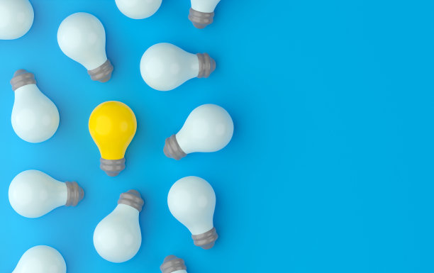 理念，灯泡背景图片下载