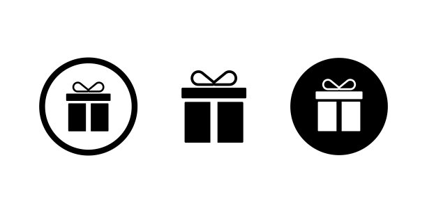 不同的图标礼盒的聚会设计。生日标志符号。图片下载