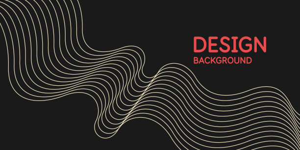 抽象的背景与动态波和图片下载