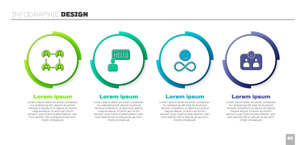 永远是最好的朋友，熟人，朋友和朋友。业务信息图表模板。向量图片下载