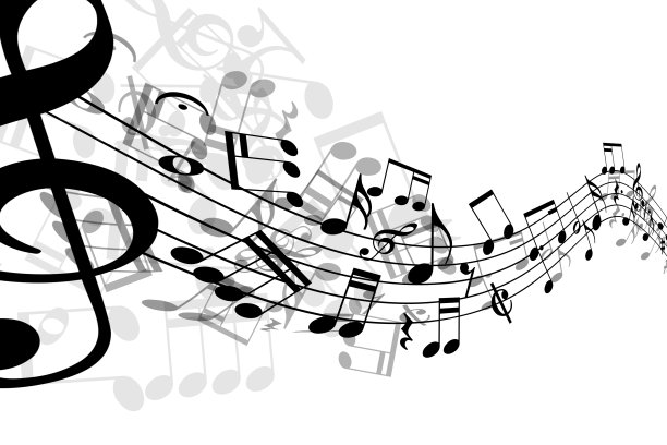 作为背景使用的抽象音乐设计图片下载