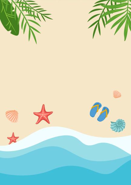 大海沙滩的背景图像在夏天，明亮的颜色，nice和清新的气氛。图片下载