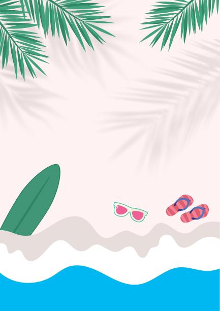 大海沙滩的背景图像在夏天，明亮的颜色，nice和清新的气氛。图片下载