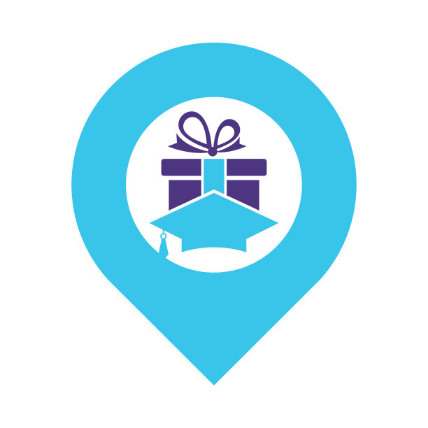 教育礼品标志图标设计。图片下载