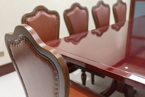 豪华会议室内部配有皮椅图片下载