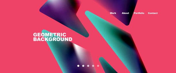 抽象几何的登陆页面创意图片下载