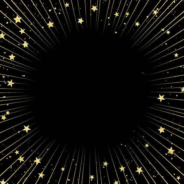 金碧辉煌的金色框架材料图片下载