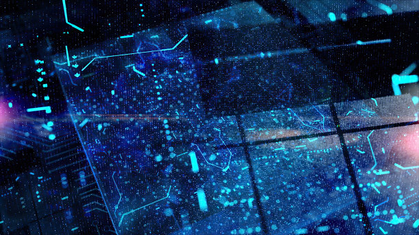 面板电路板与数字处理器的概念背景图片下载