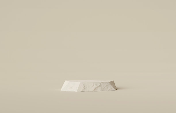 3D米色石岩讲台或舞台。实物展台产品场景背景。3d讲台舞台插图渲染。图片下载