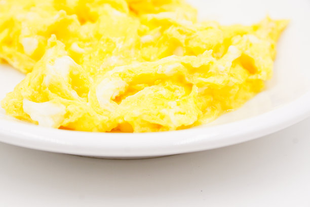 早餐吃新鲜炒蛋图片下载