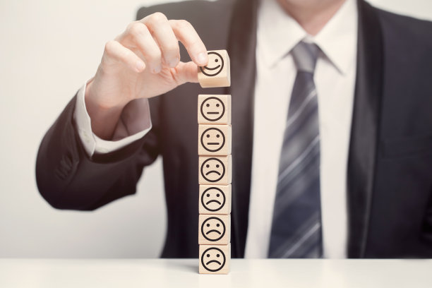 企业客户反馈理念，木块，情感图片下载