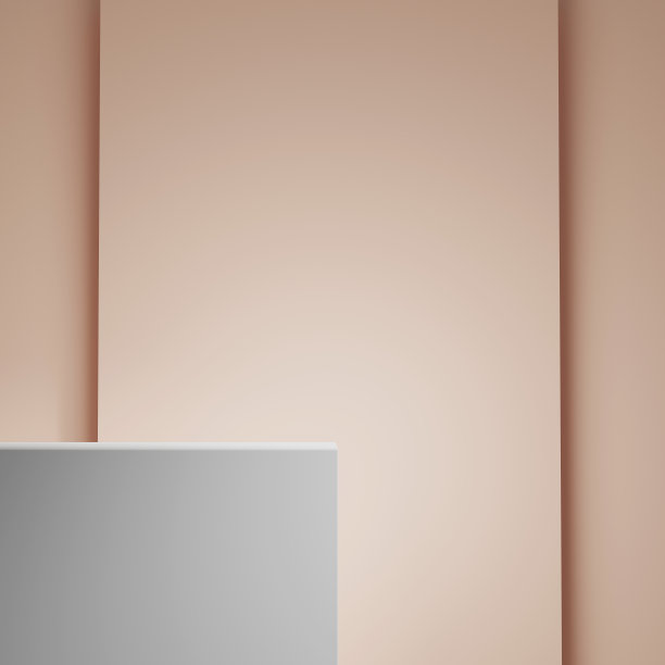 3D白色讲台或舞台包装演示和化妆品。模型产品场景背景。3d渲染最小样式图片下载