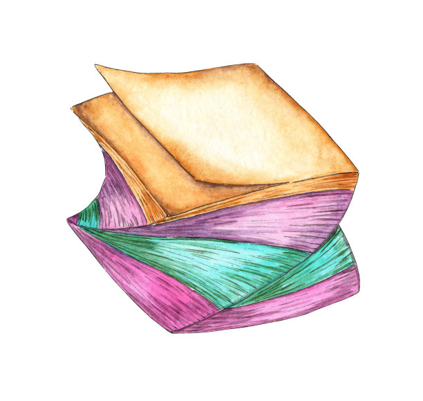 水彩贴纸块图片下载