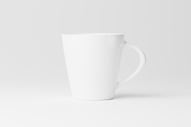 陶瓷马克杯咖啡茶白色空白3D渲染模型图片下载