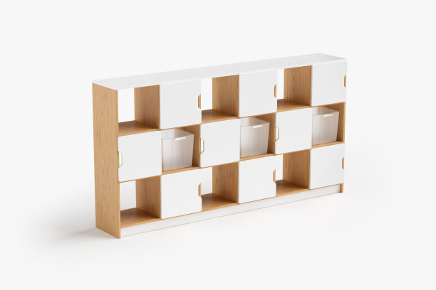 现代木制餐具柜图片下载