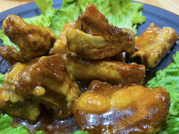 糖醋排骨。中国食品图片下载