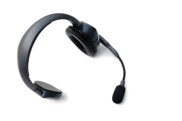 耳机隔离在白色背景上图片下载