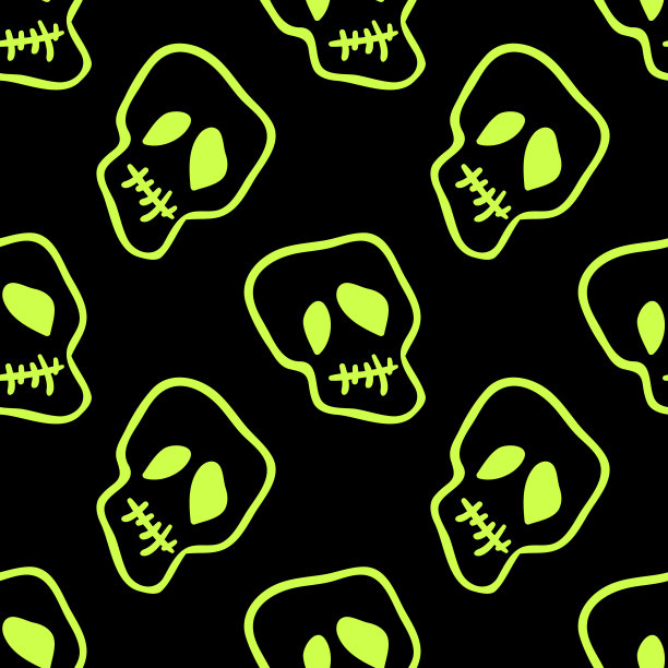 万圣节庆祝无缝图案图片下载