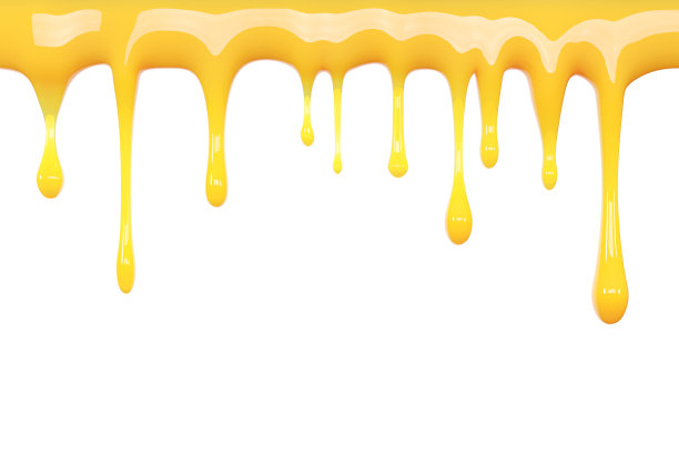 橙汁液体滴在白色背景上。3 d渲染。图片下载