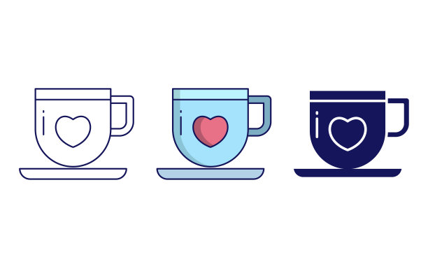 茶杯矢量图标图片下载