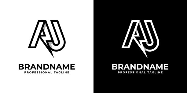 字母au雷电标志适用于任何图片下载