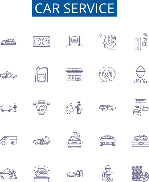 汽车服务线路图标标志集设计图片下载