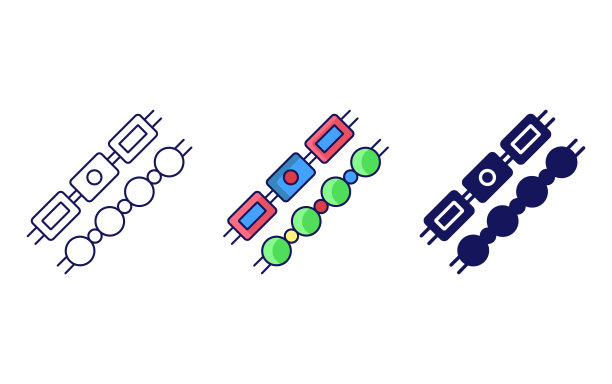珠子矢量图标图片下载