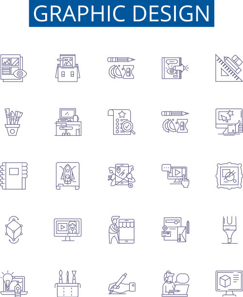 图形设计线条图标标志集设计图片下载