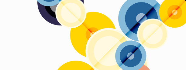 带阴影的圆圈时髦的最小几何图片下载