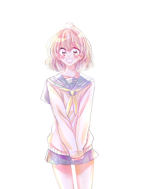 穿水手服的女学生图片下载