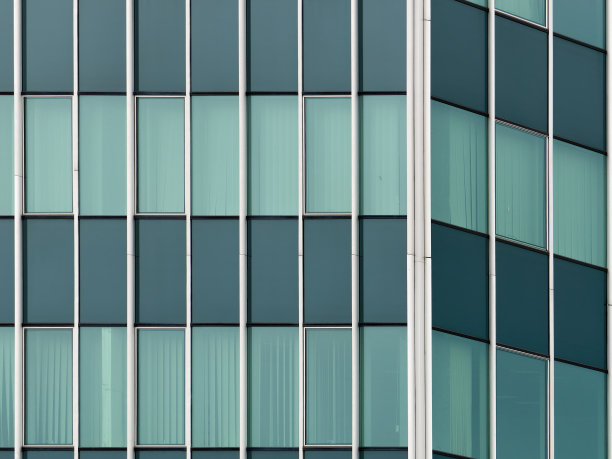 现代商业建筑外观的极简主义照片图片下载