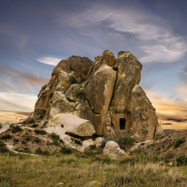 Goreme,土耳其。山景观图片下载