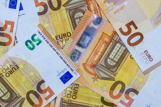 欧盟50欧元纸币的背景图片下载
