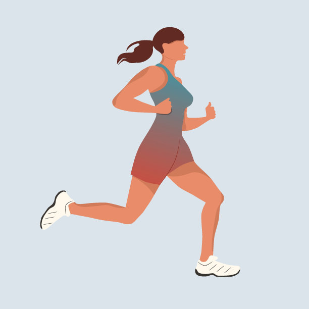 6月全球跑日，矢量横幅设计。和整个世界一起奔跑。在公园进行户外训练。图片下载