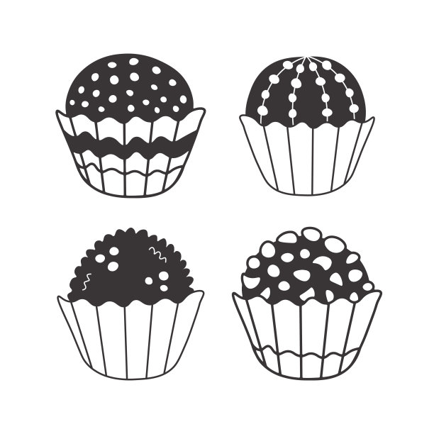 黑白涂鸦brigadeiro收集图片下载